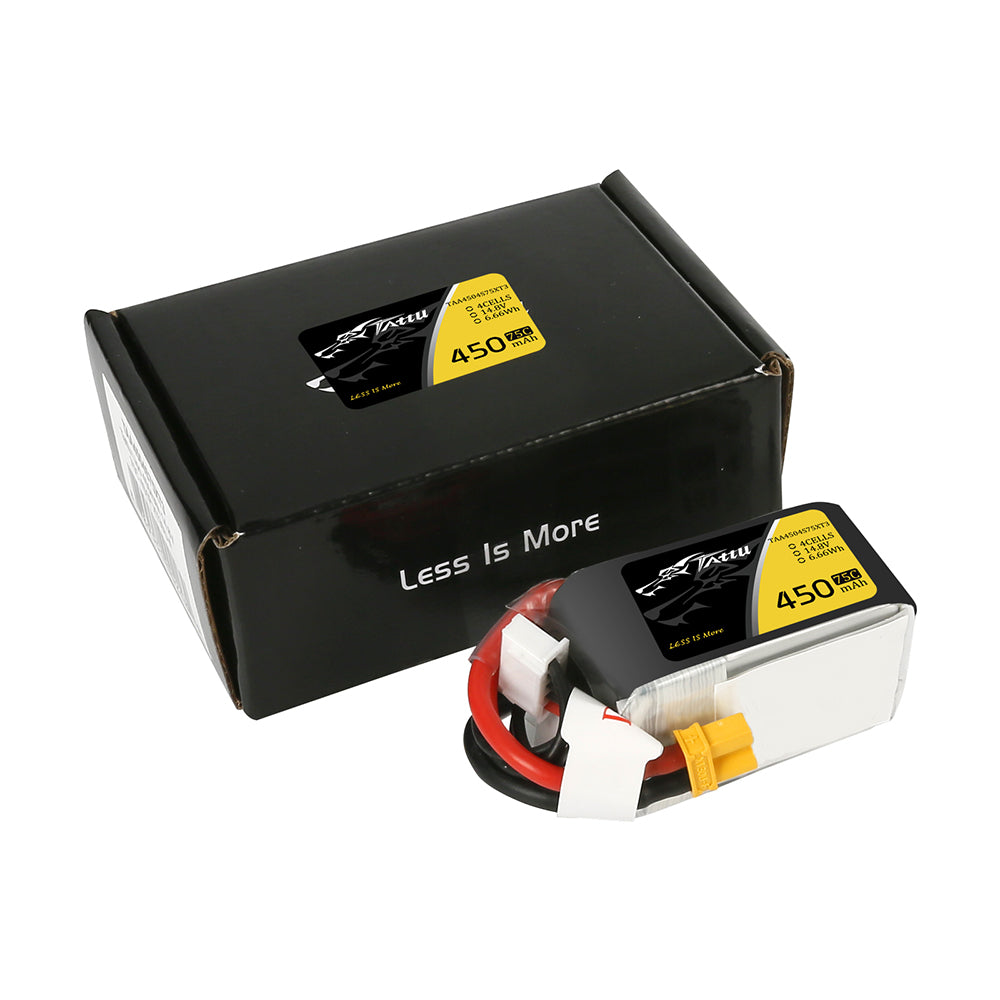Tattu 450mAh 4s 75-150c Lipo Battery Pack