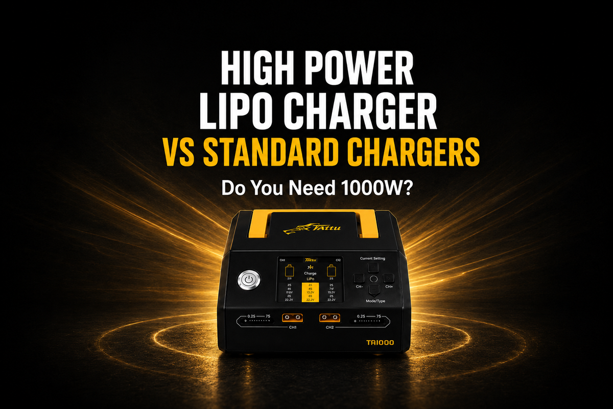 High Power LiPo Charger vs Standard Chargers – Do You Need 1000W?