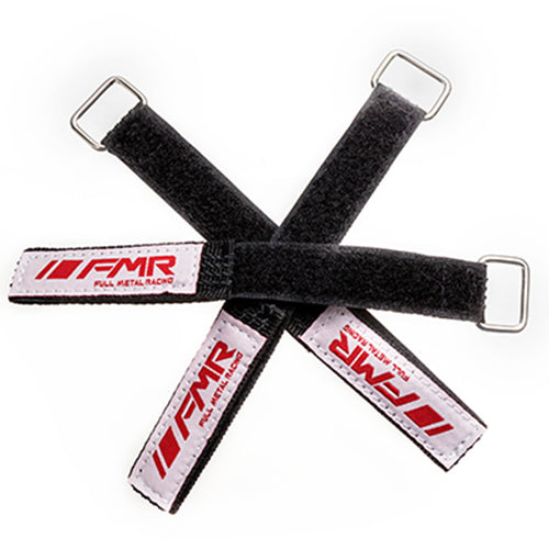 FMR Battery Straps 250mm x 20mm  with woven rubber and  Metal Buckle Variants