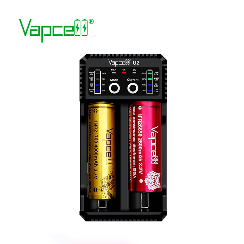 Vapcell U2 Cylincrical Li-ion/Ni-Mh/Ni-Cd battery charger