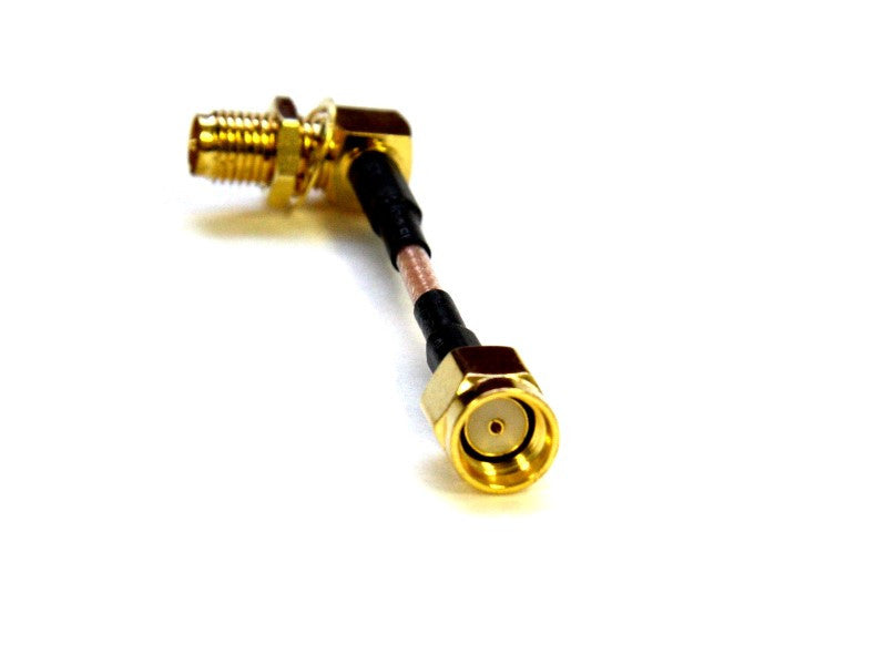 5cm RPSMA Plug to Right Angle RPSMA Jack Cable - Next FPV